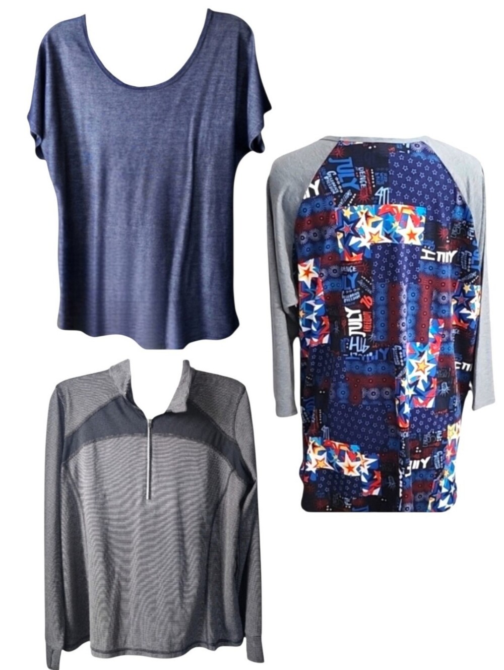 3pc 2XL Tops Set - Crazy Train. Xersion. Lularoe